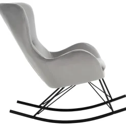 Sedia A Dondolo In Velluto Con Gambe In Metallo Wing*Westwing Collection Fashion