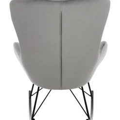 Sedia A Dondolo In Velluto Con Gambe In Metallo Wing*Westwing Collection Fashion