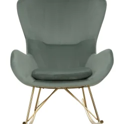 Sedia A Dondolo In Velluto Con Gambe In Metallo Wing*Westwing Collection Online