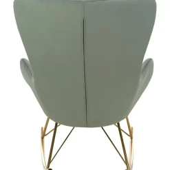 Sedia A Dondolo In Velluto Con Gambe In Metallo Wing*Westwing Collection Online