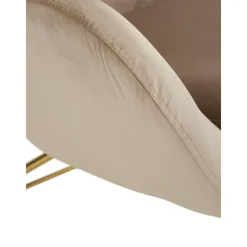 Sedia A Dondolo In Velluto Con Gambe In Metallo Wing*Westwing Collection Discount