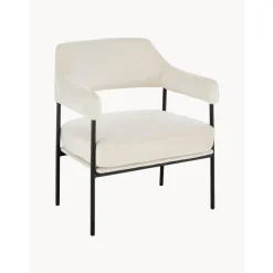 Sedia A Poltrona In Velluto Bianco Zoe*Westwing Collection Discount