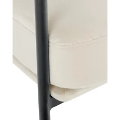 Sedia A Poltrona In Velluto Bianco Zoe*Westwing Collection Discount