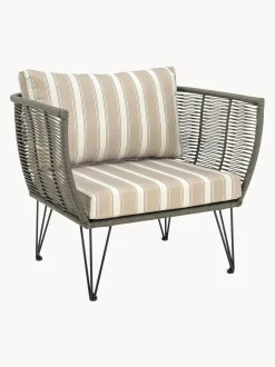 Sedia A Poltrona Intrecciata Da Giardino Mundo