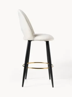 Sedia Bar In Velluto Rachel