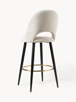 Sedia Bar In Velluto Rachel