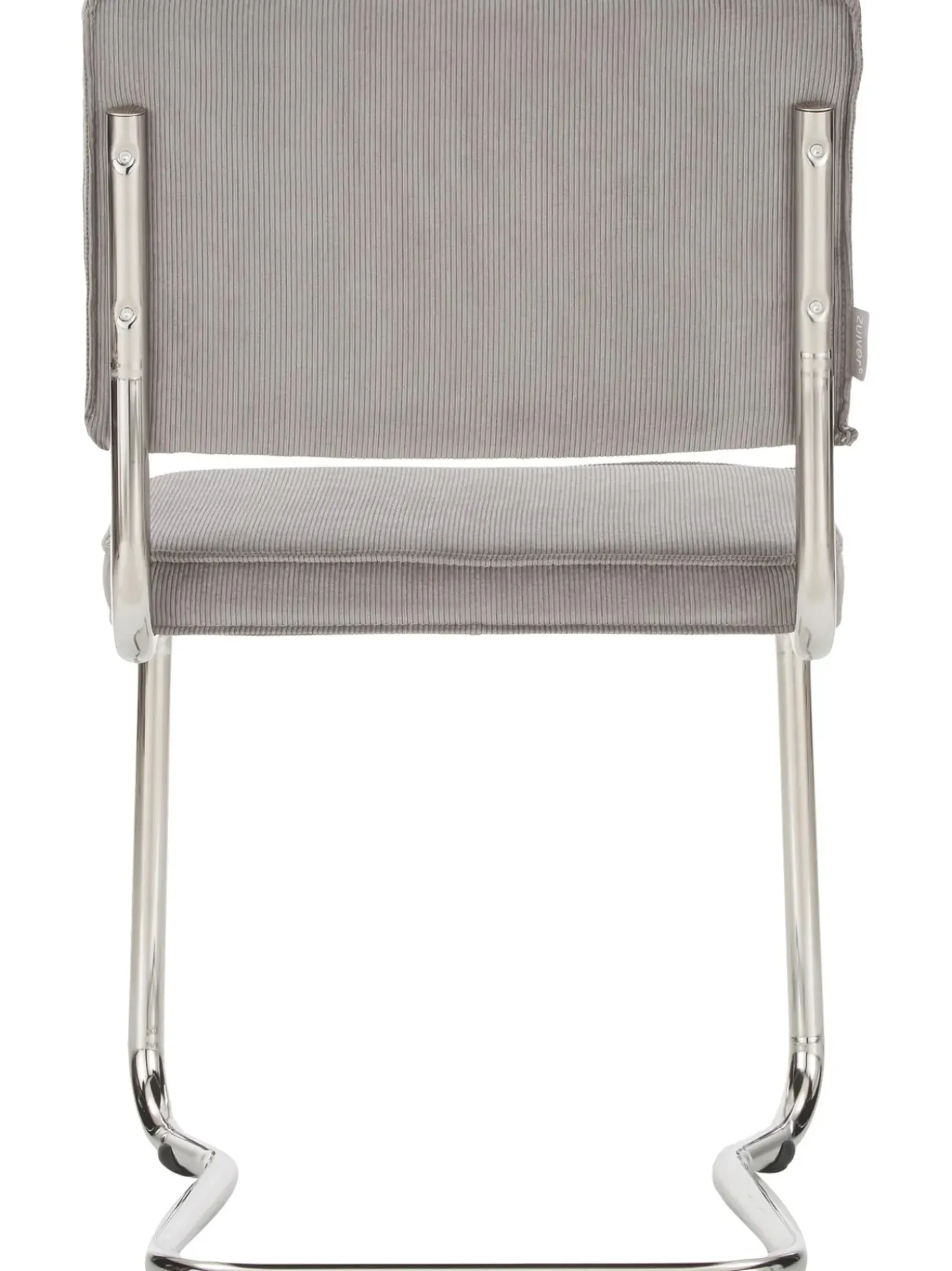 Sedia Cantilever In Velluto A Coste Kink