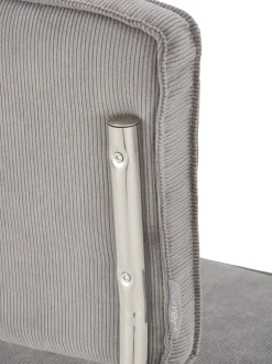 Sedia Cantilever In Velluto A Coste Kink