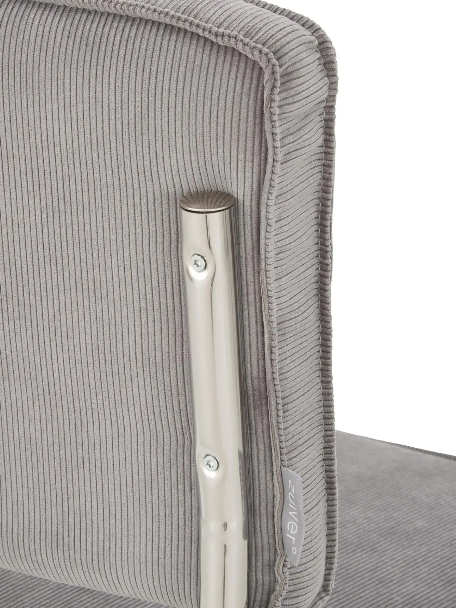 Sedia Cantilever In Velluto A Coste Kink