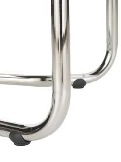 Sedia Cantilever In Velluto A Coste Kink