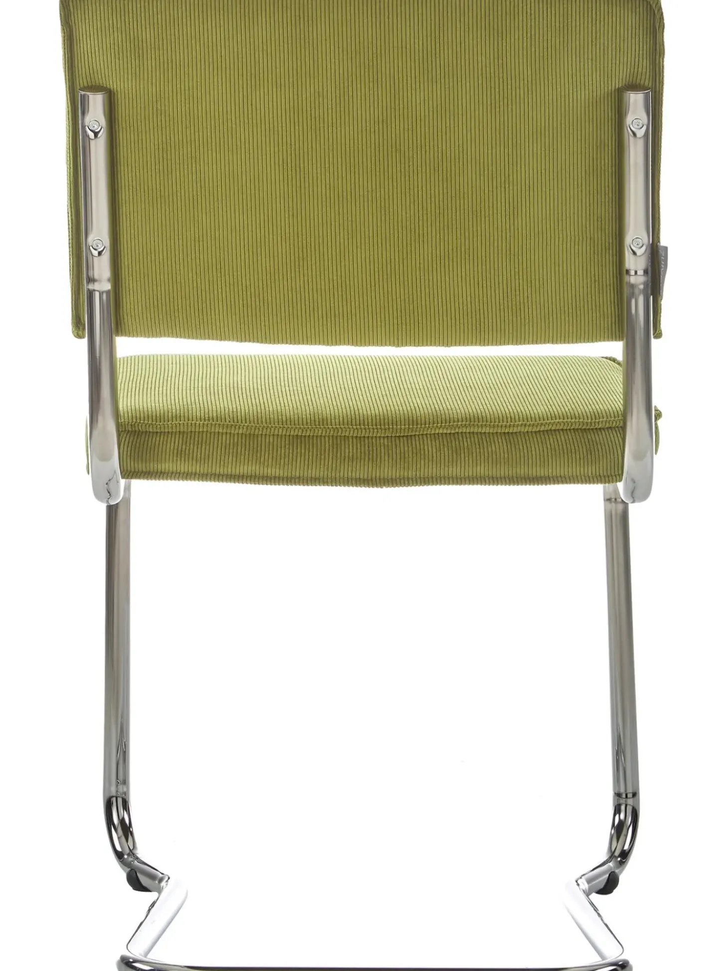 Sedia Cantilever In Velluto A Coste Kink