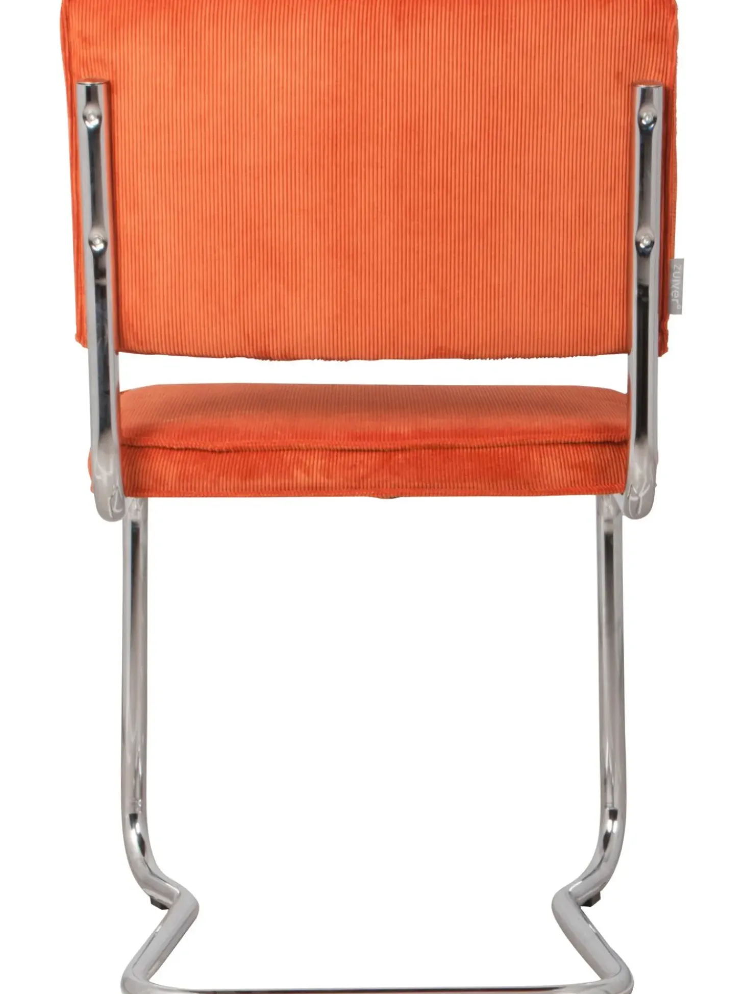 Sedia Cantilever In Velluto A Coste Kink