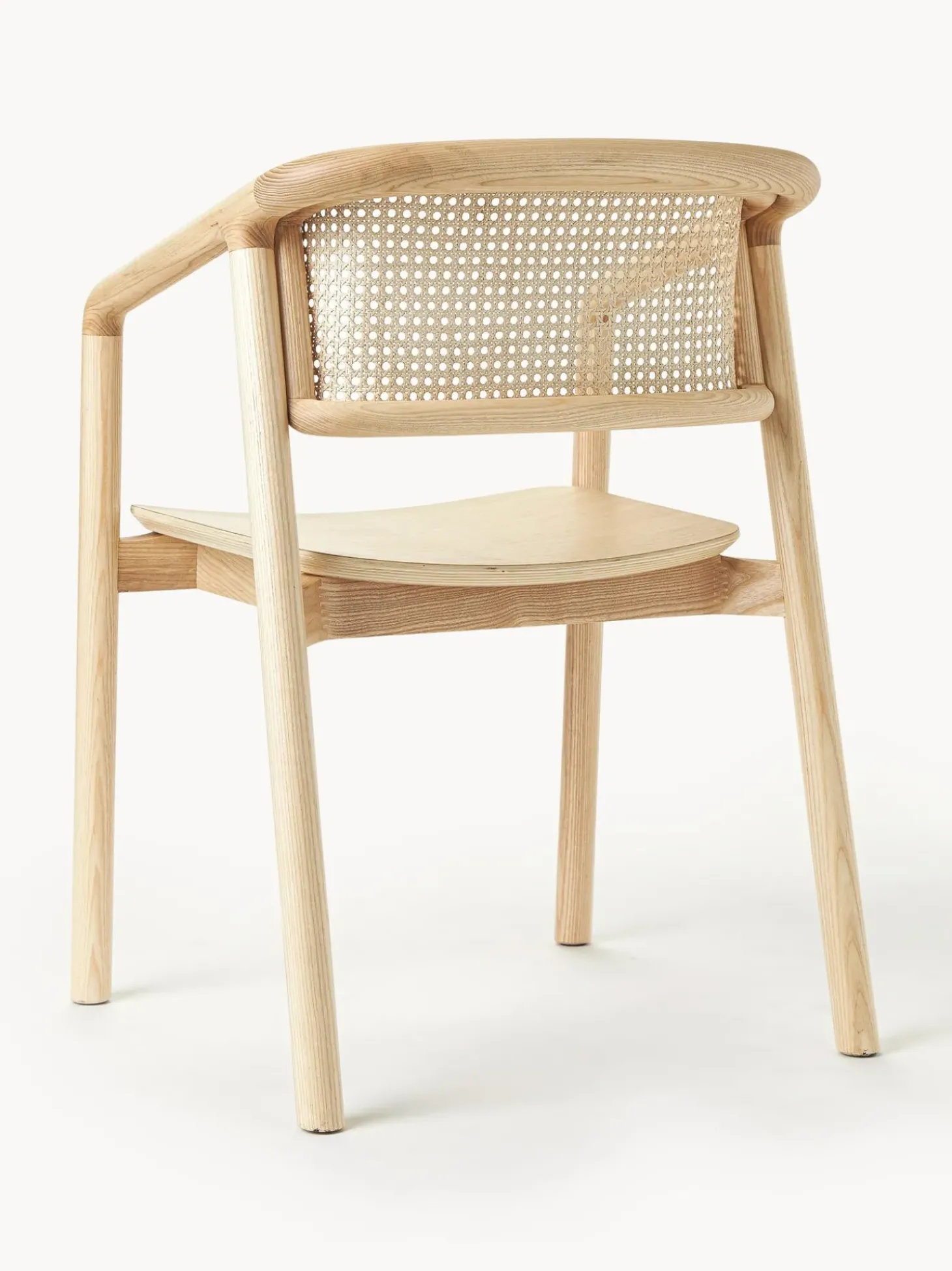 Sedia Con Braccioli Con Finitura Naturale E Intreccio Viennese Gali