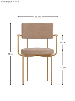 Sedia Con Braccioli Con Struttura In Metallo Sedia