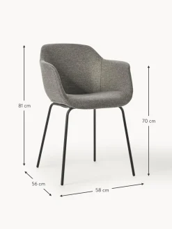 Sedia Con Braccioli Con Seduta Stretta Fiji