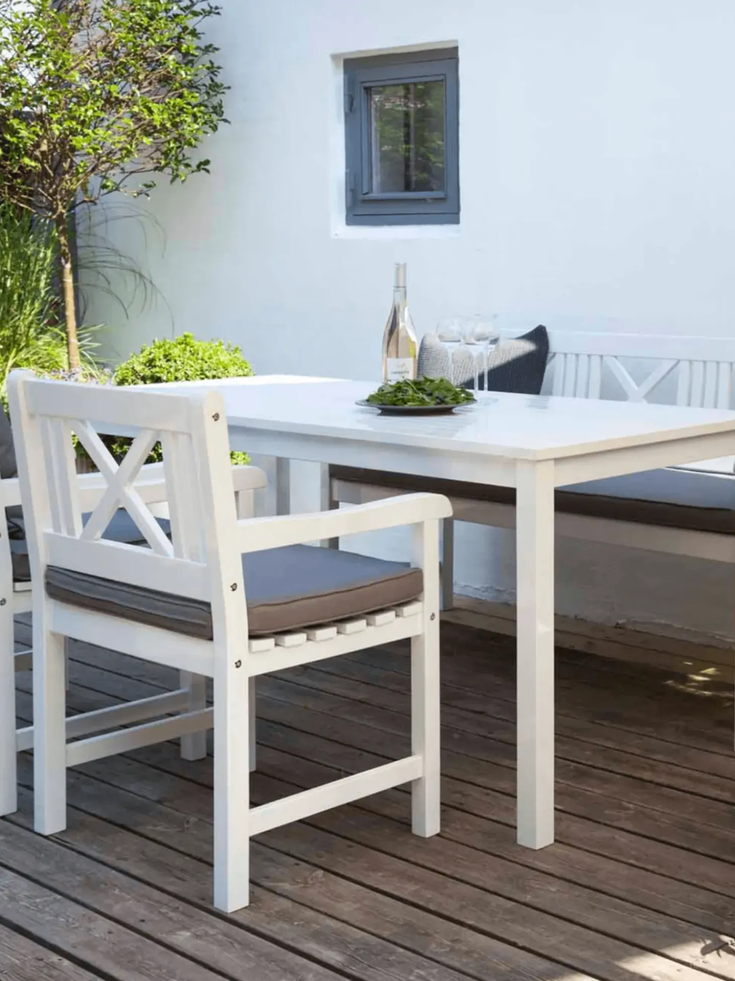 Sedia Con Braccioli Da Giardino In Legno Rosenborg