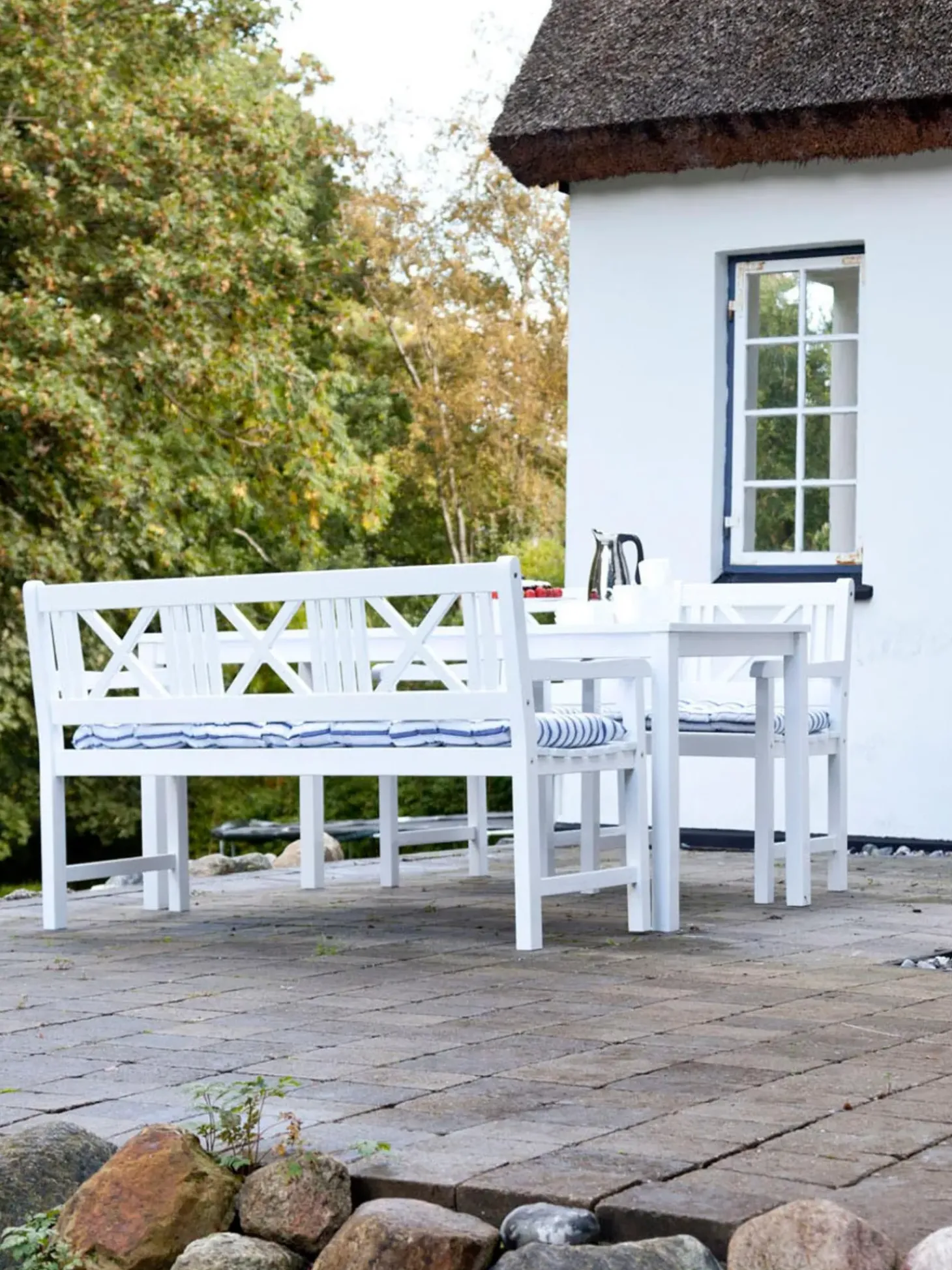 Sedia Con Braccioli Da Giardino In Legno Rosenborg