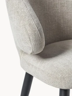 Sedia Con Braccioli In Boucle Celia