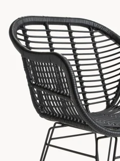 Sedia Con Braccioli In Polirattan Costa 2 Pz