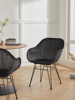 Sedia Con Braccioli In Polirattan Costa 2 Pz