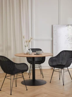 Sedia Con Braccioli In Polirattan Costa 2 Pz