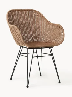 Sedia Con Braccioli In Polirattan Costa 2 Pz