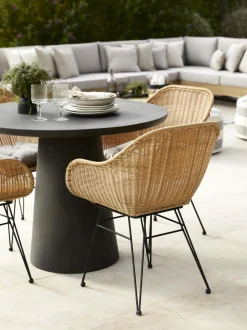 Sedia Con Braccioli In Polirattan Costa 2 Pz