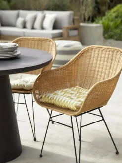 Sedia Con Braccioli In Polirattan Costa 2 Pz