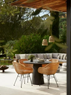 Sedia Con Braccioli In Polirattan Costa 2 Pz