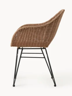 Sedia Con Braccioli In Polirattan Costa 2 Pz