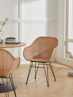 Sedia Con Braccioli In Polirattan Costa 2 Pz