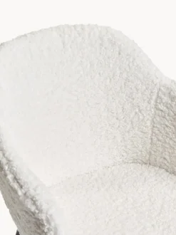 Sedia Con Braccioli In Tessuto Teddy Con Seduta Stretta Fiji