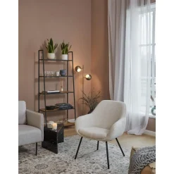 Sedia Con Braccioli In Tessuto Boucle Nava*Westwing Collection Fashion