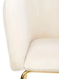 Sedia Con Braccioli In Velluto Isla