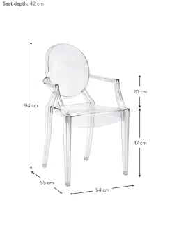 Sedia Con Braccioli Louis Ghost