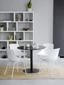 Sedia Con Gambe In Metallo Dave 2 Pz