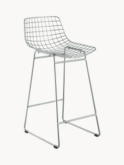 Sedia Da Bar In Metallo Wire