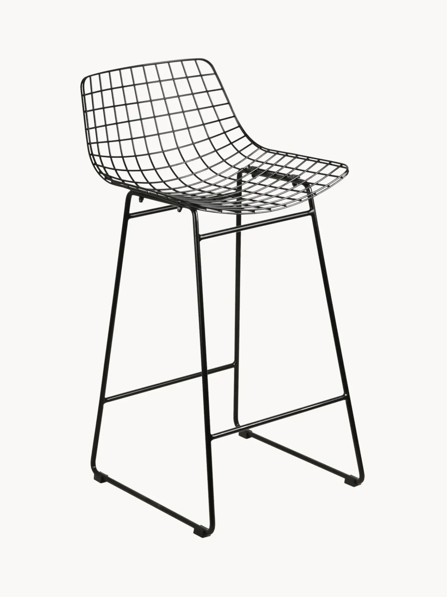 Sedia Da Bar In Metallo Wire