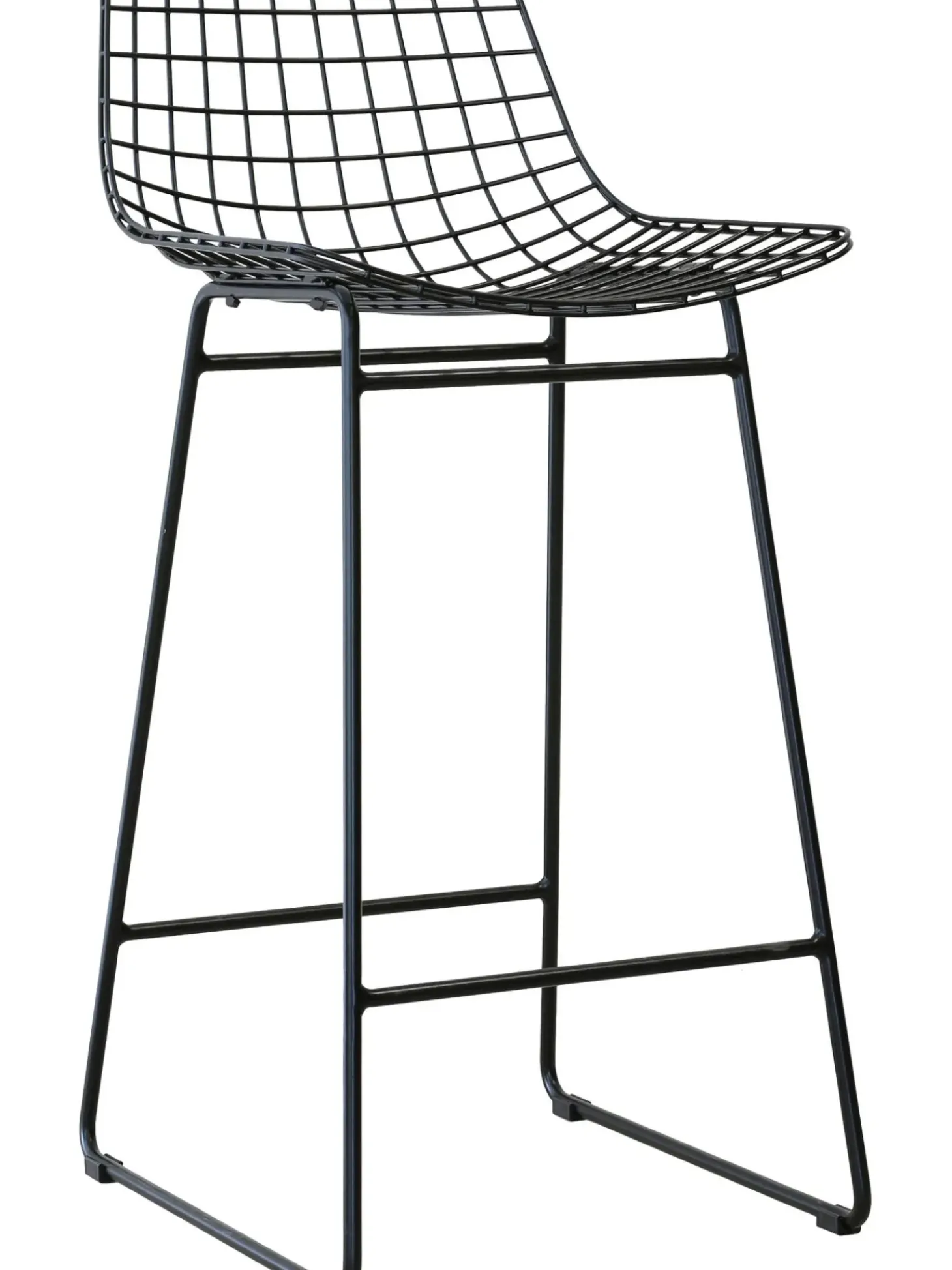 Sedia Da Bar In Metallo Wire