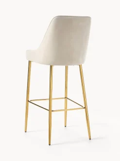 Sedia Da Bar In Velluto Ava