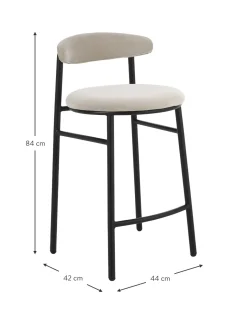 Sedia Da Bar In Velluto Doggi