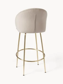Sedia Da Bar In Velluto Luisa