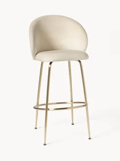 Sedia Da Bar In Velluto Luisa