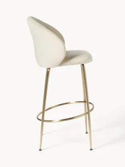 Sedia Da Bar In Velluto Luisa