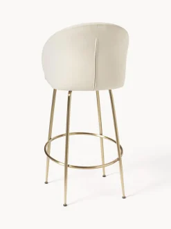 Sedia Da Bar In Velluto Luisa