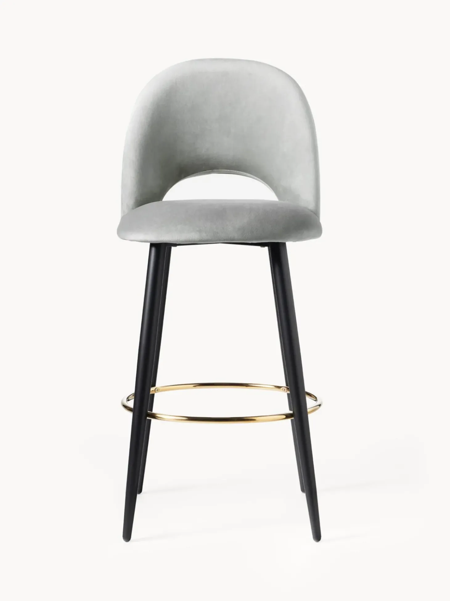 Sedia Da Bar In Velluto Rachel