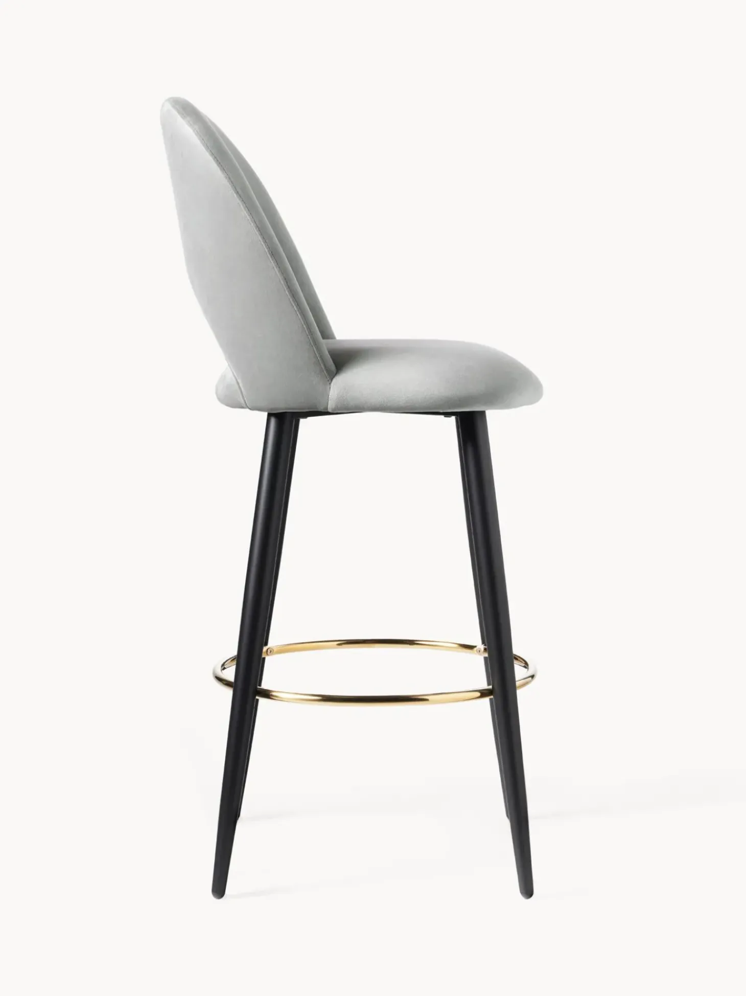 Sedia Da Bar In Velluto Rachel