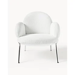 Sedia Da Cocktail In Boucle Con Piedini In Metallo Luan*Westwing Collection New