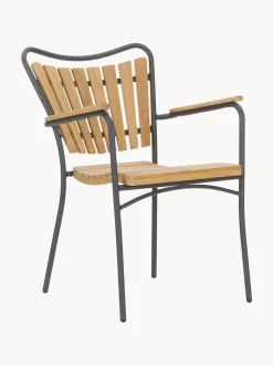 Sedia Da Giardino In Legno Con Braccioli Hard & Ellen