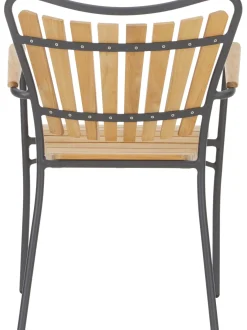 Sedia Da Giardino In Legno Con Braccioli Hard & Ellen